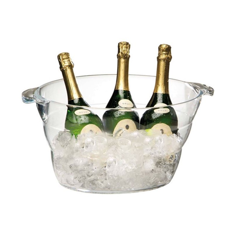 klap Matroos Marxistisch Wijnkoeler/Champagne bowl transparant. | Wijnkoelershop