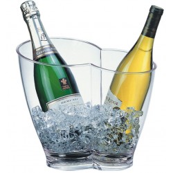 Wijnkoeler/Champagnekoeler | Transparant | 4 Liter | 30,5x21,5x26(h)cm