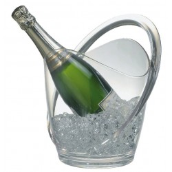 Wijnkoeler/Champagnekoeler | Transparant | 3 Liter | 23x22x27,5(h)cm