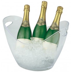 Wijnkoeler/Champagnekoeler Transparant | 6 liter | 35x27x25,5cm(h)