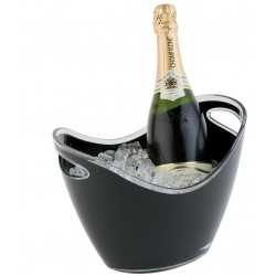 Wijnkoeler/Champagnekoeler Zwart | 3 liter | 27x20x21(h)cm